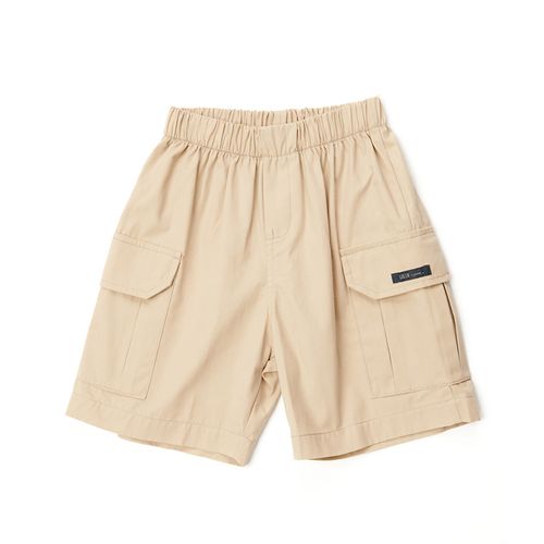 Bermuda Infantil Sarja Cargo Areia