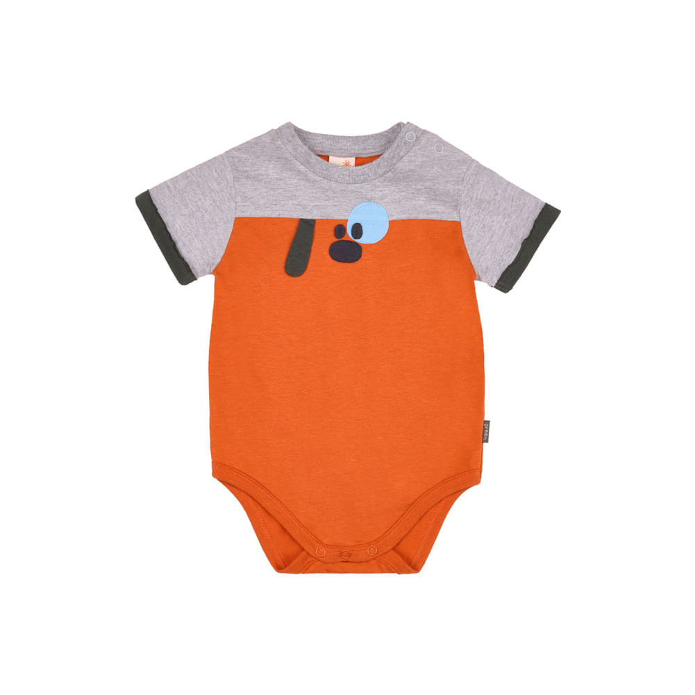 Body Bebê Dog Laranja