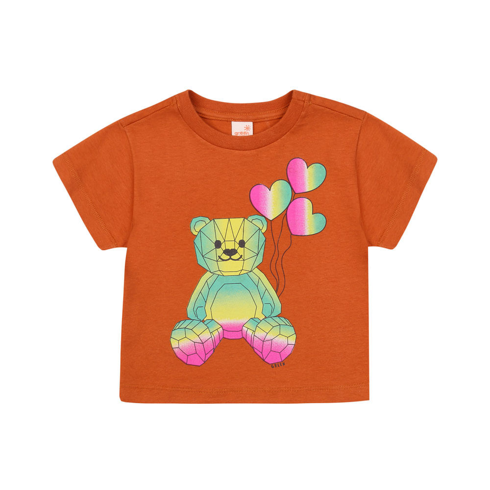 Camiseta Toddler Super Bear Laranja