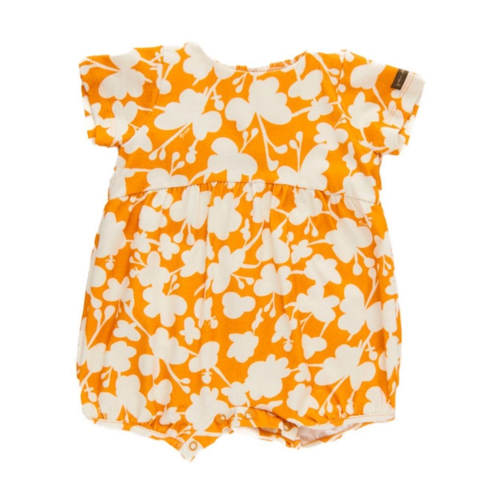 Macacão Bebê Cotton Amarelo