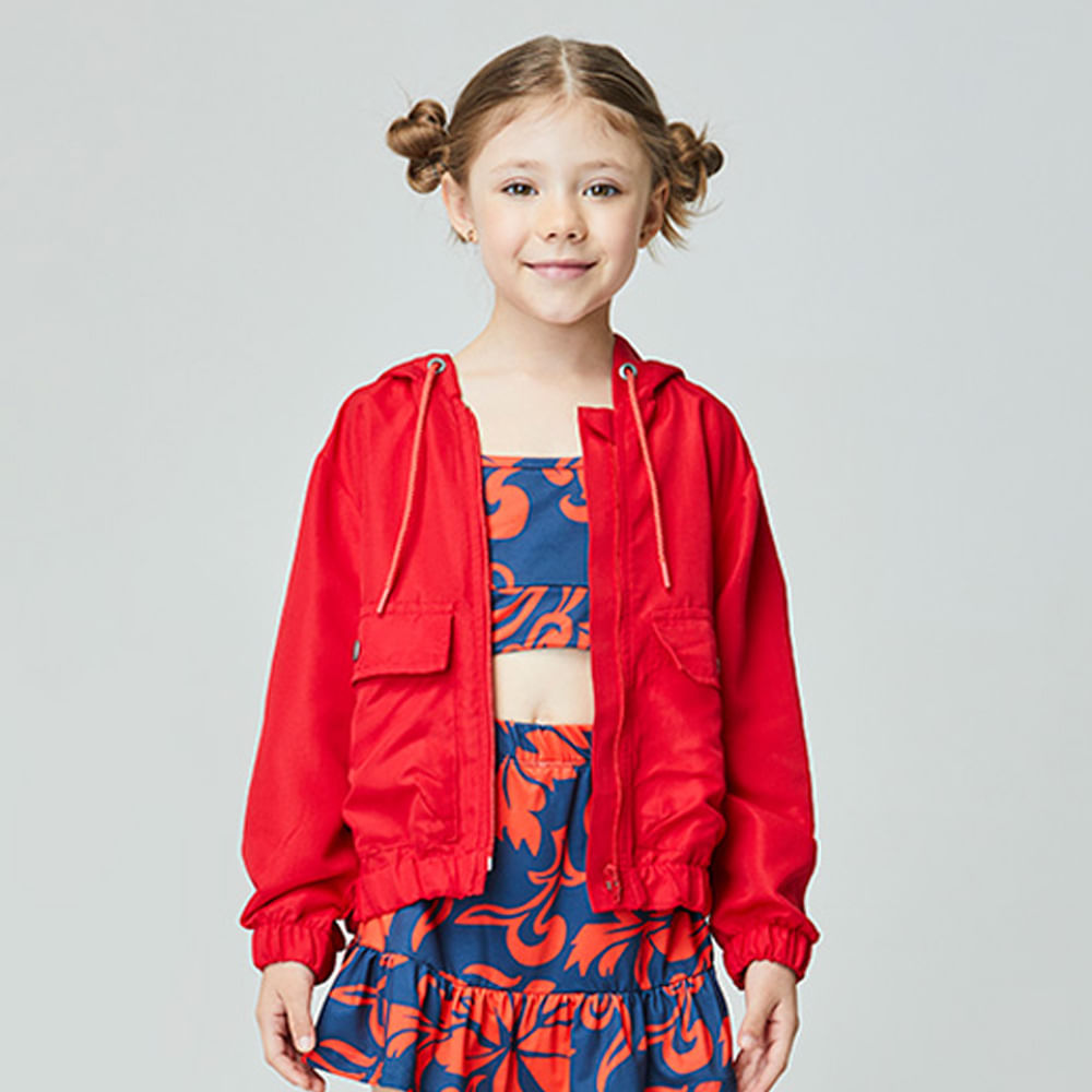 Jaqueta Infantil Green Vermelha