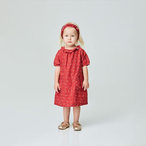 Vestido Toddler Brisa Vermelho