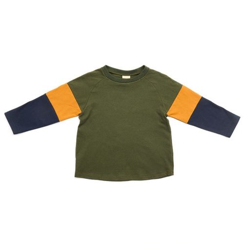 Camiseta Toddler Colorful Warm Manga Longa Verde