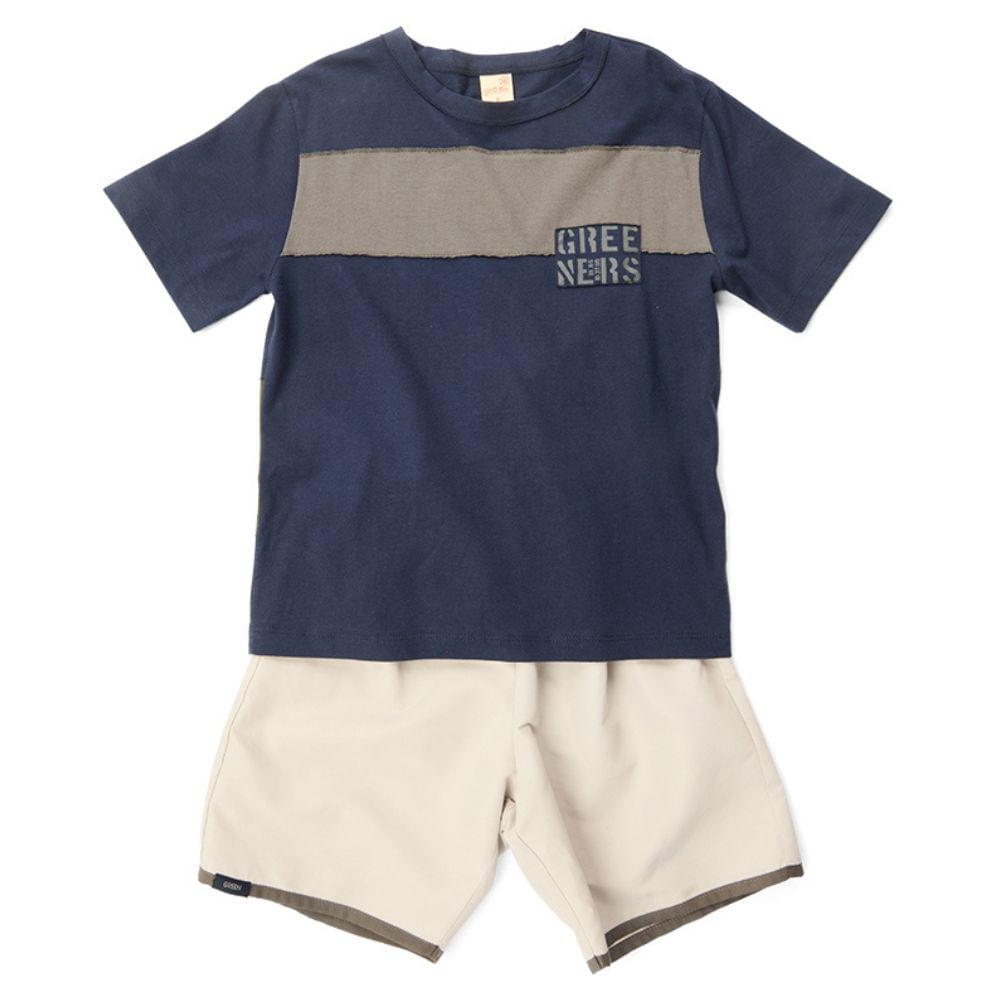 Conjunto Infantil Geo Azul