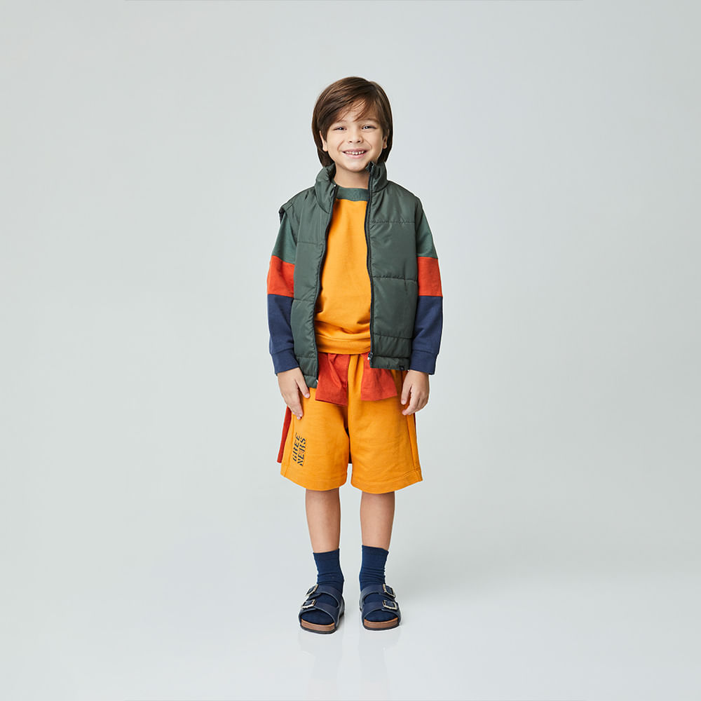 Bermuda Infantil Warm Amarela