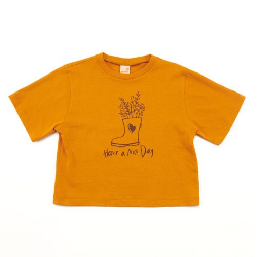 Camiseta Infantil Nice Day Amarela