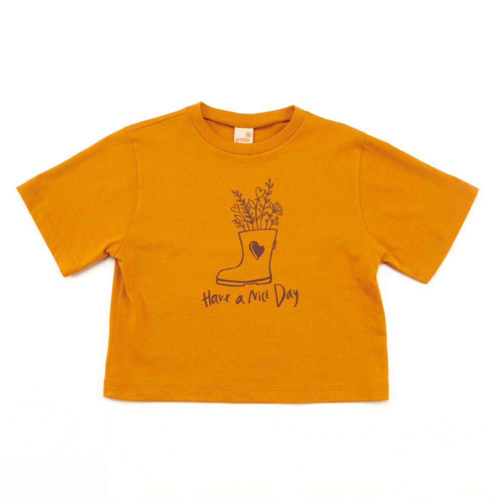 Camiseta Infantil Nice Day Amarela