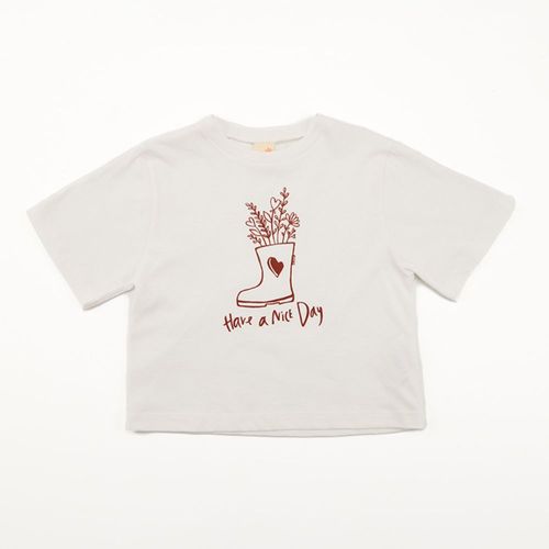 Camiseta Infantil Nice Day Branca