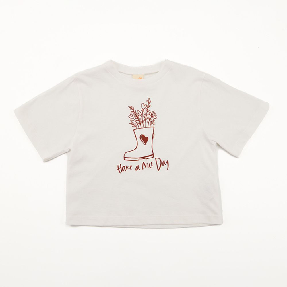 Camiseta Infantil Nice Day Branca
