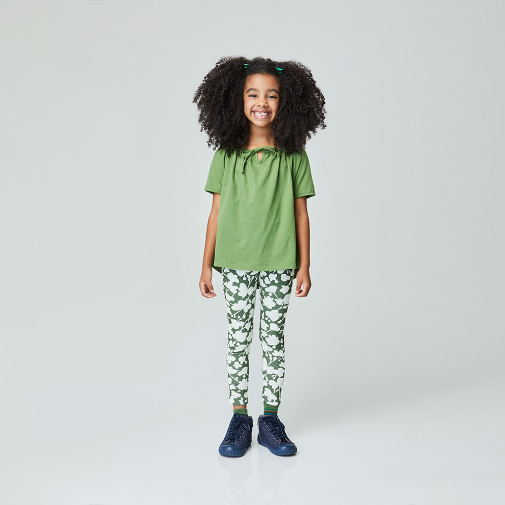 Conjunto Infantil Cotton Verde