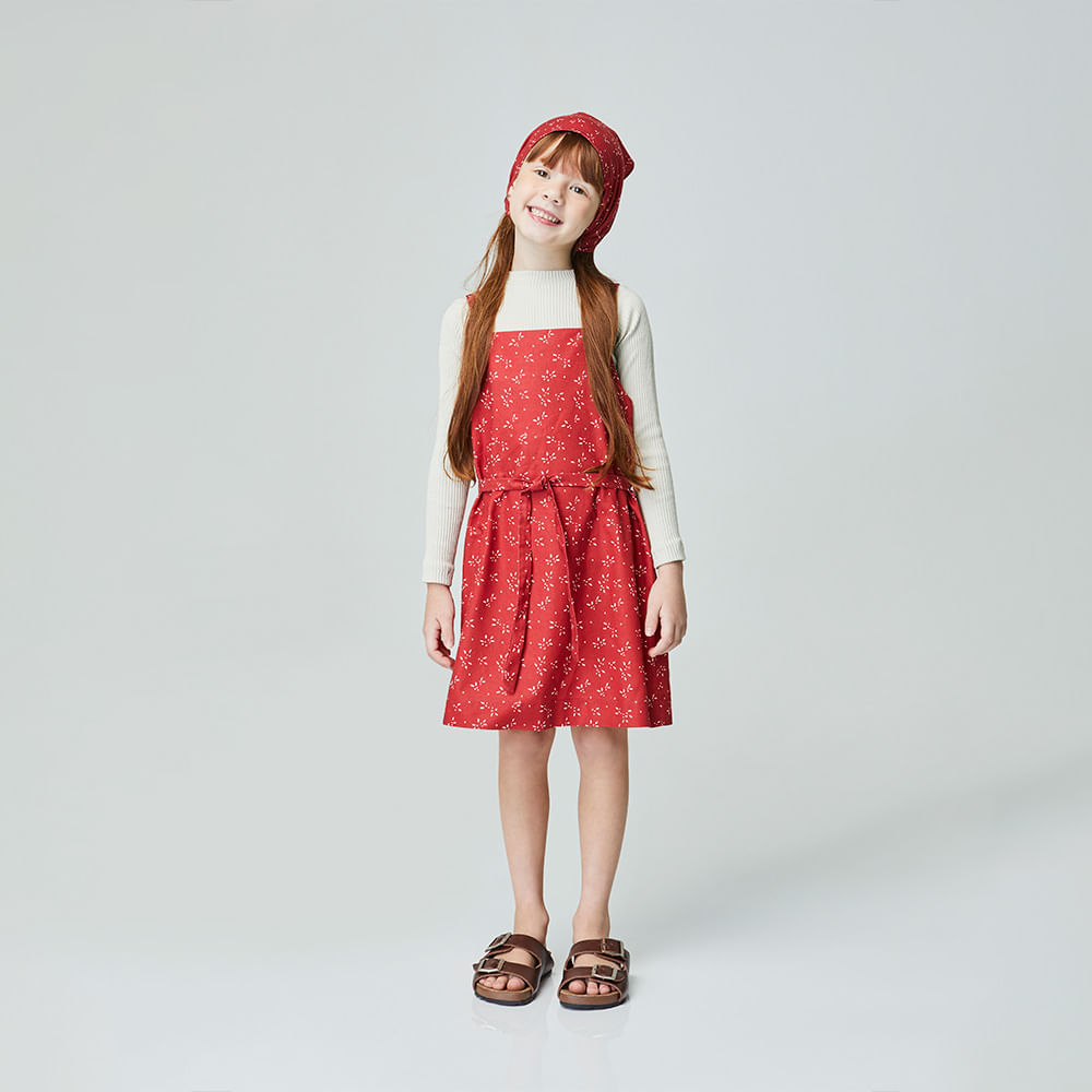 Vestido Infantil Brisa Vermelho