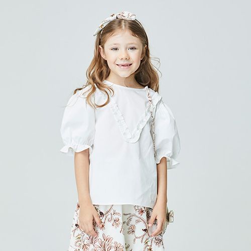 Blusa Bata Infantil Amor Branca