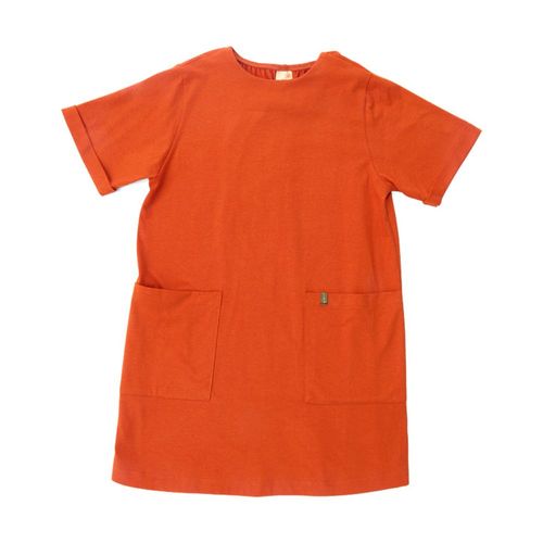 Vestido Infantil Menina Natureza Laranja