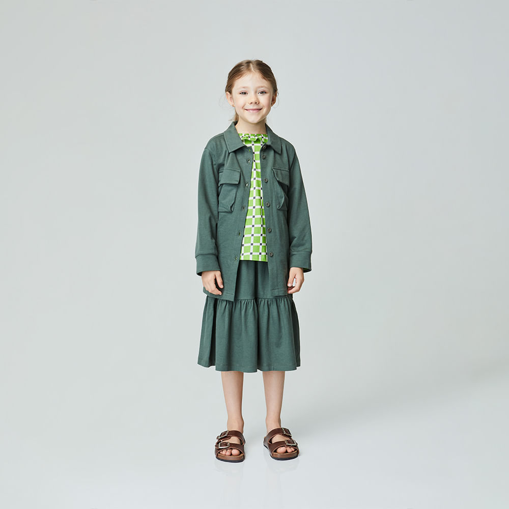 Saia Infantil Natureza Verde