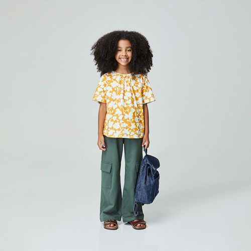 Calça Infantil Cargo Verde