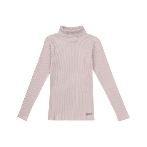 Blusa Infantil Plissada Manga Longa Cru