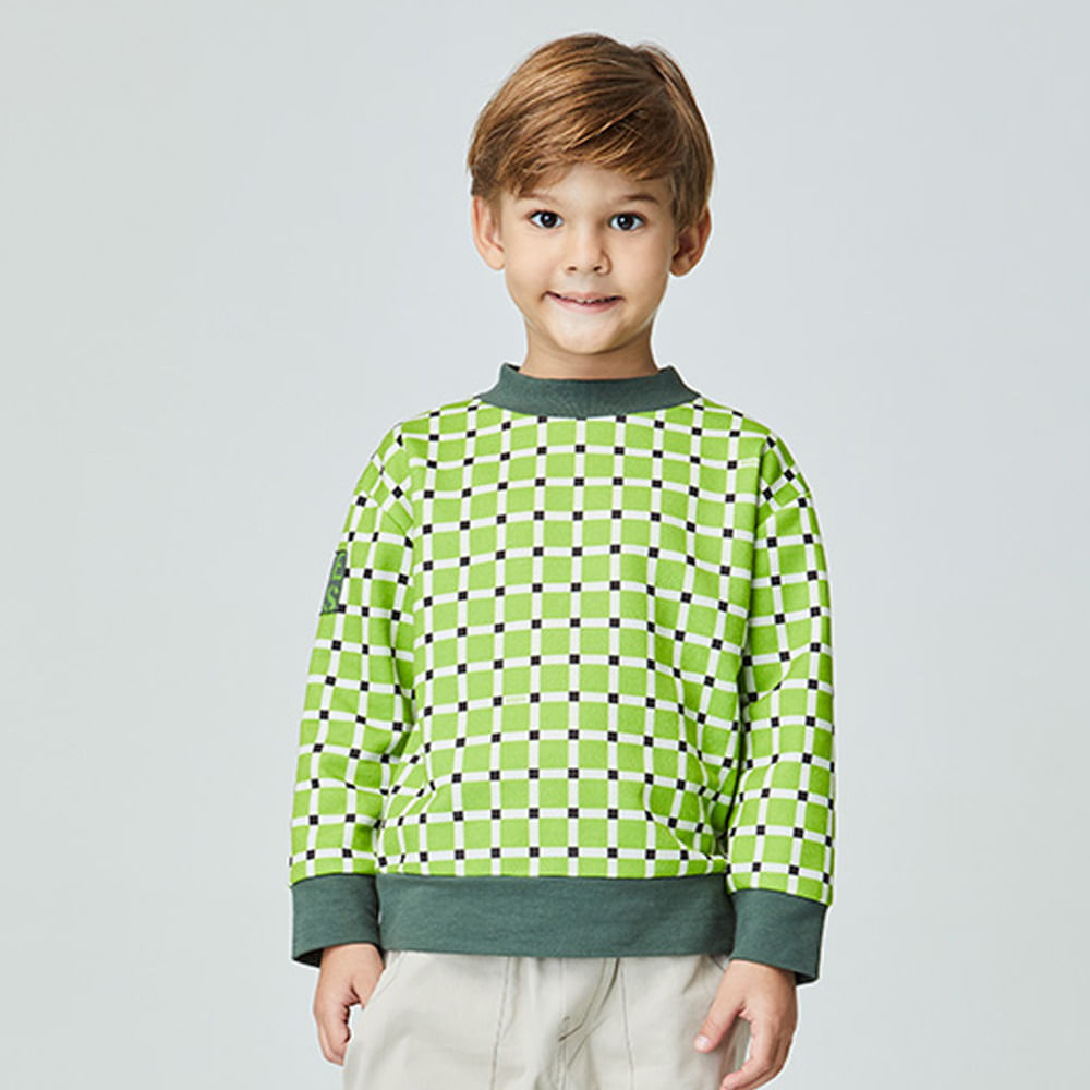 Blusão Infantil Grid Verde