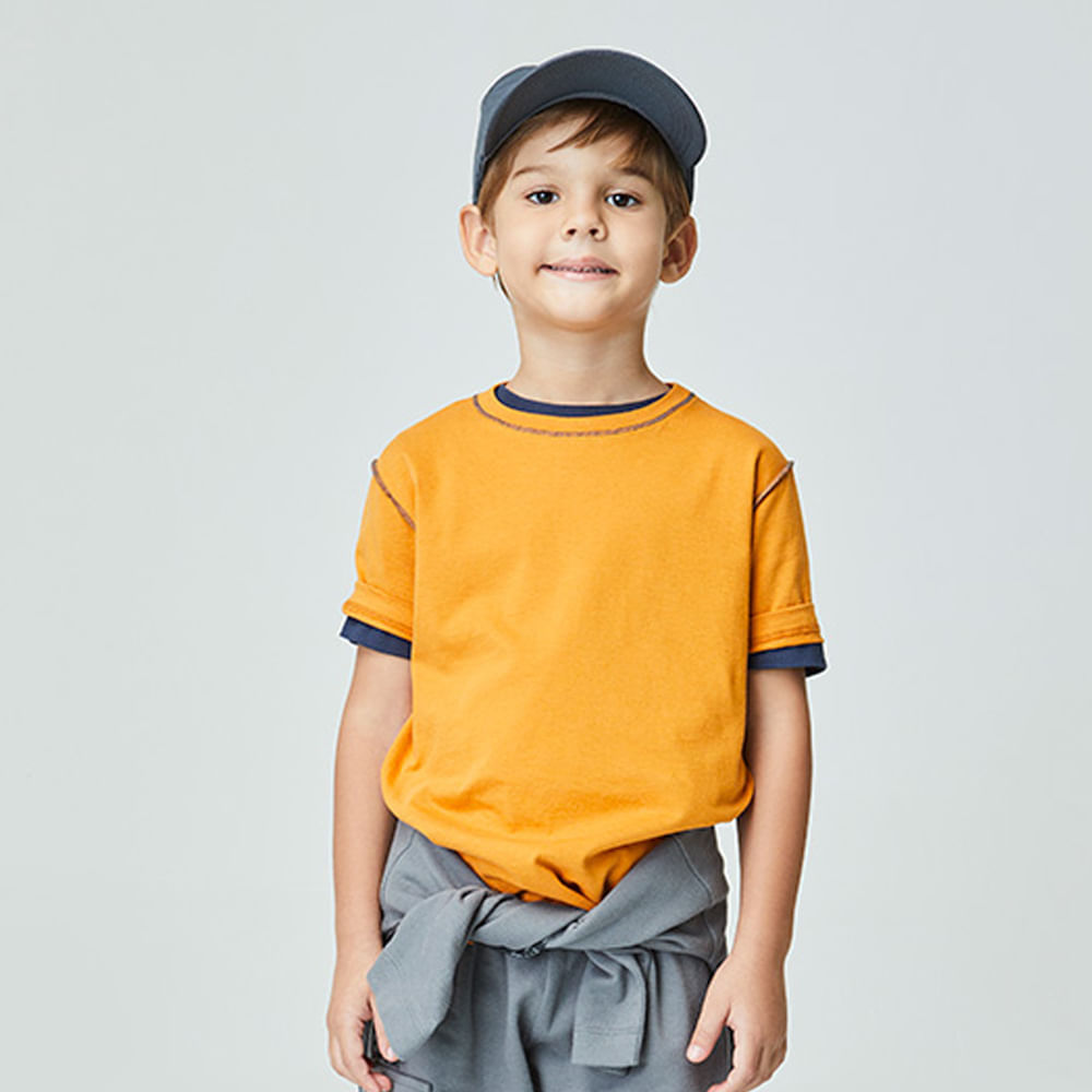 Camiseta Infantil Warm Amarela