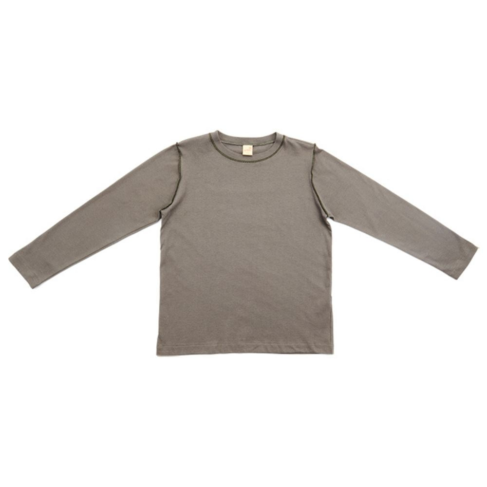Camiseta Warm Infantil Manga Longa Cinza