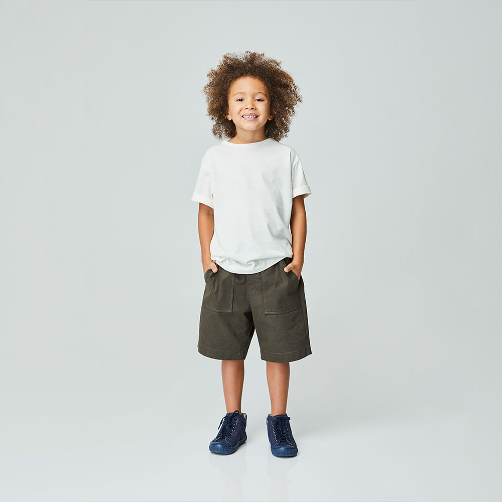 Bermuda Infantil Natural Verde