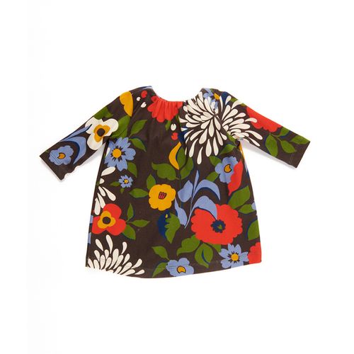 Vestido Jardim dos Sonhos Manga Longa Chumbo