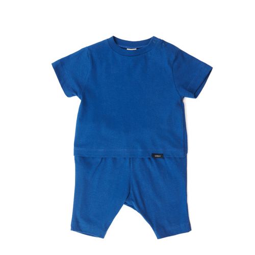 Conjunto Bebê Malha Azul