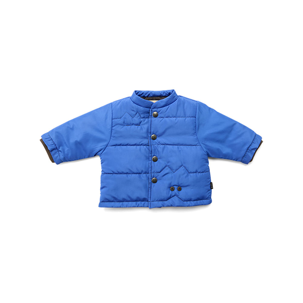 Casaco Bebê Puffer Azul