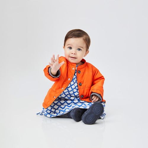 Casaco Bebê Puffer Laranja