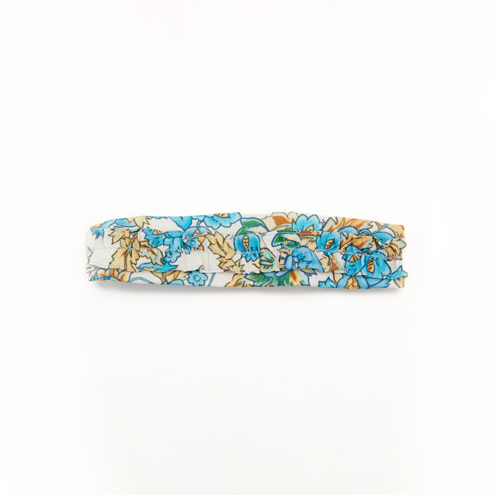 Faixa Bebê Flora Azul