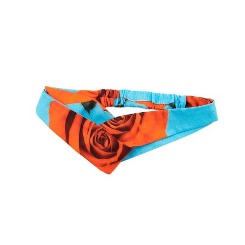 Faixa Bebê Rosas Azul