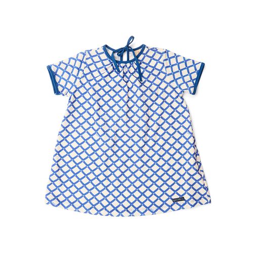 Vestido Toddler Labirinto Azul