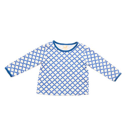Camiseta Toddler Labirinto Manga Longa Azul