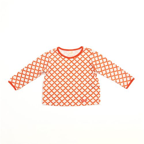 Camiseta Toddler Labirinto Manga Longa Vermelha
