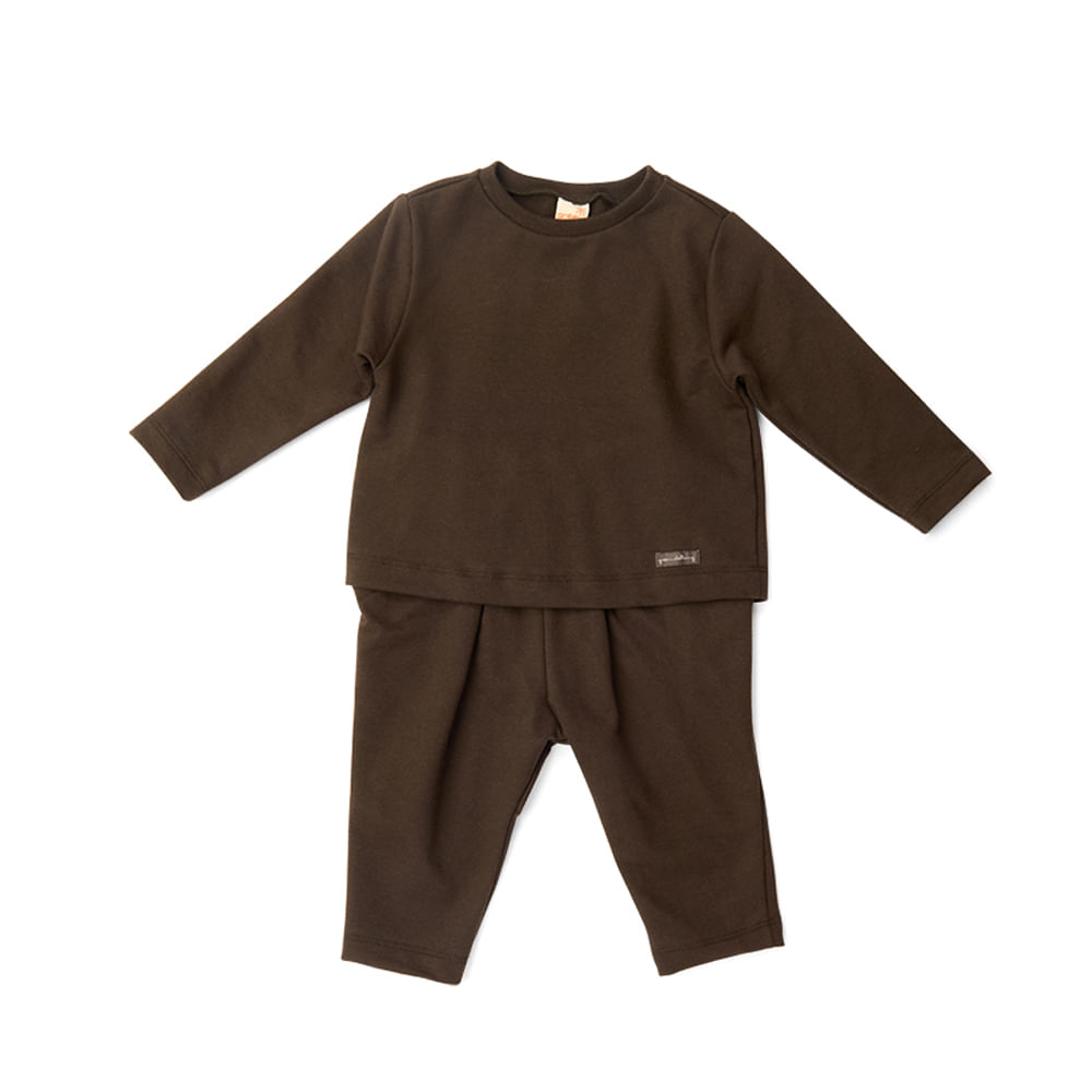 Conjunto Toddler Moletinho Sonho Chumbo