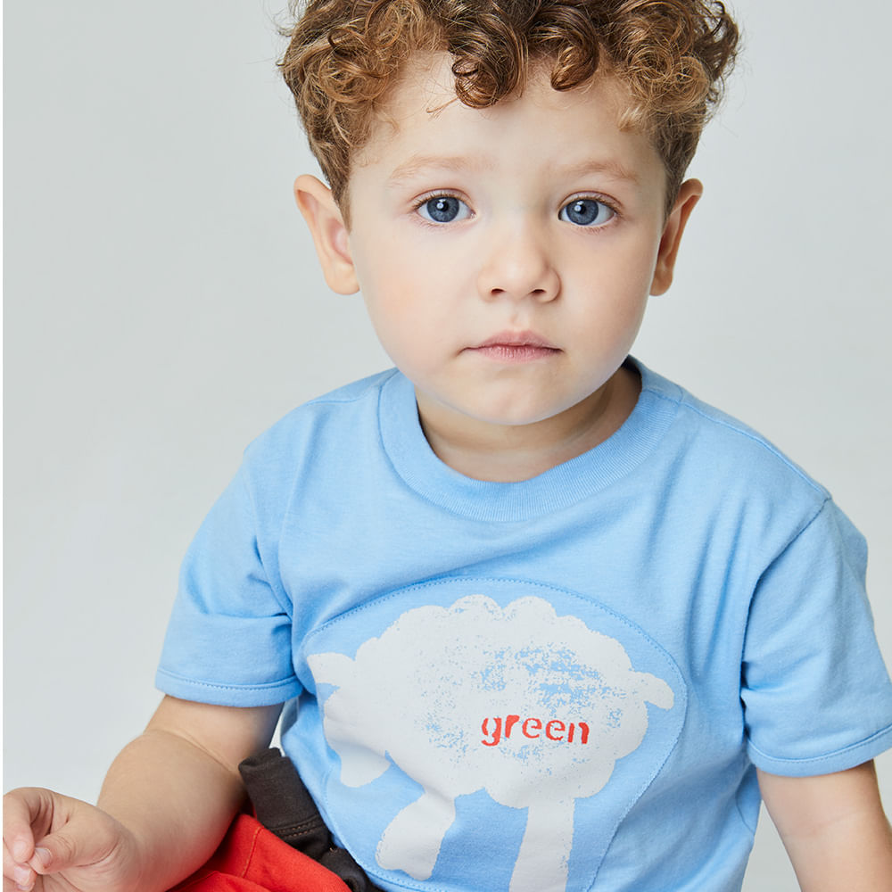 Camiseta Toddler Sheep Azul Claro