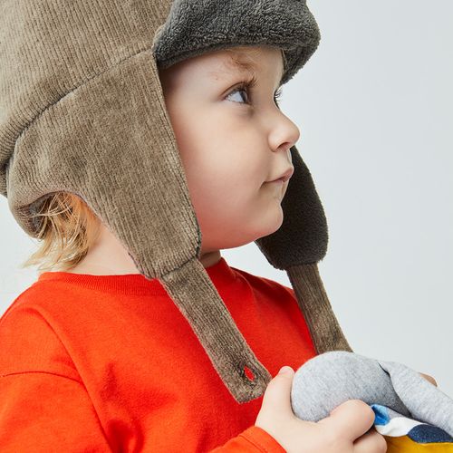 Gorro Infantil Aviador Marrom