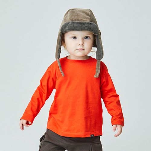 Camiseta Toddler Astral Manga longa Laranja