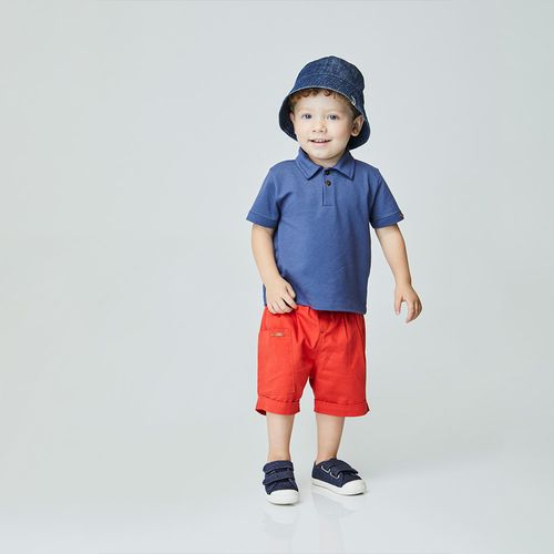 Conjunto Toddler Polo Orion Vermelho