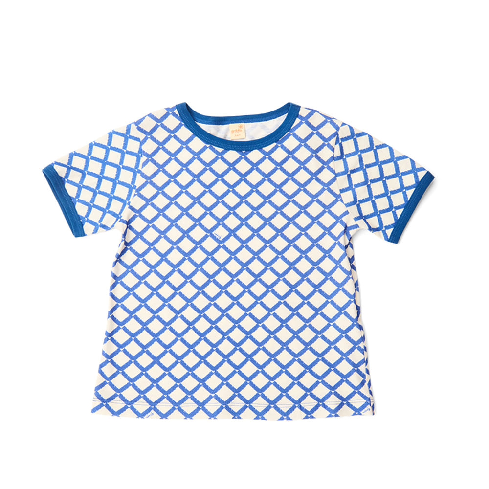 Camiseta Infantil Labirinto Azul