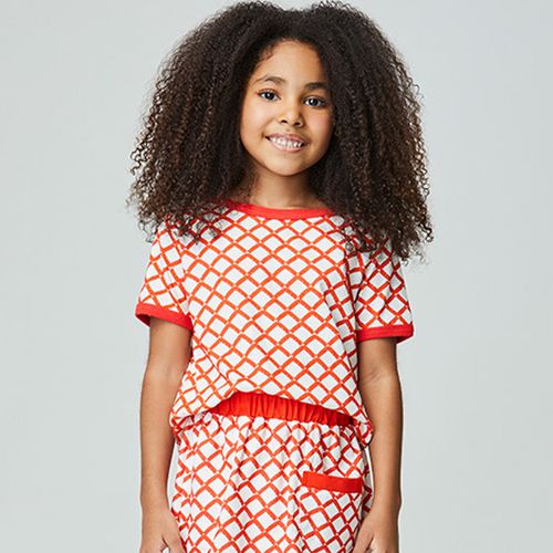 Camiseta Infantil Labirinto Vermelha