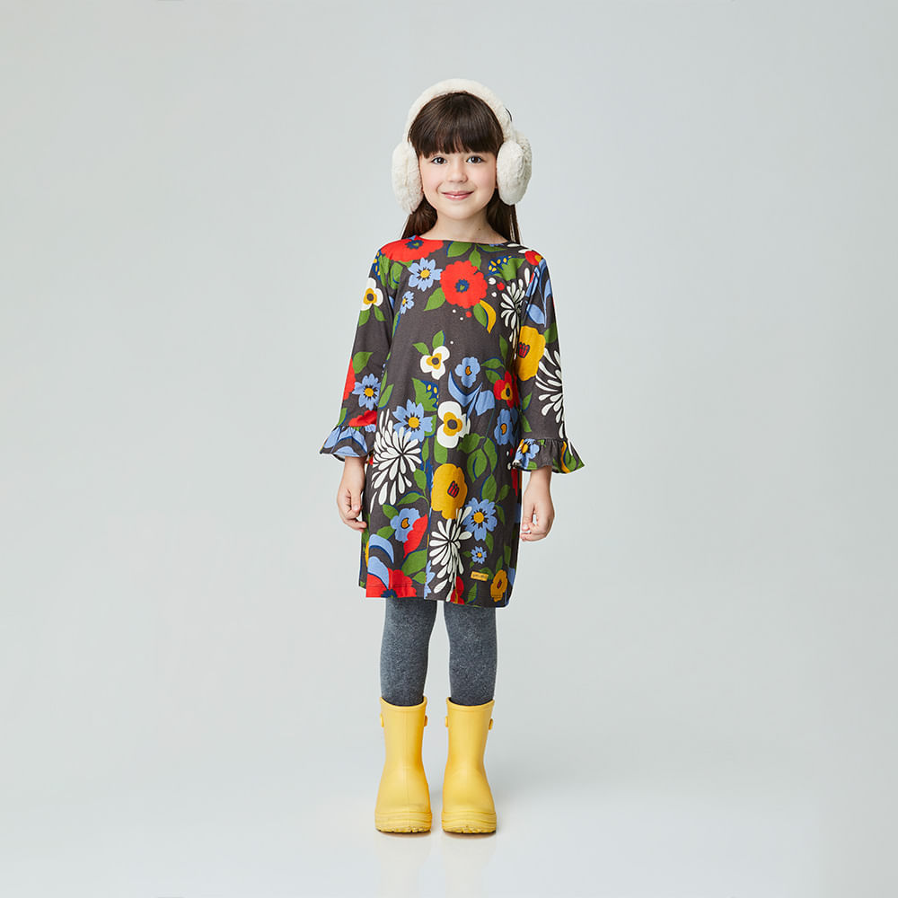 Vestido Infantil Jardim dos Sonhos