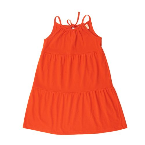 Vestido Infantil Sonho Laranja