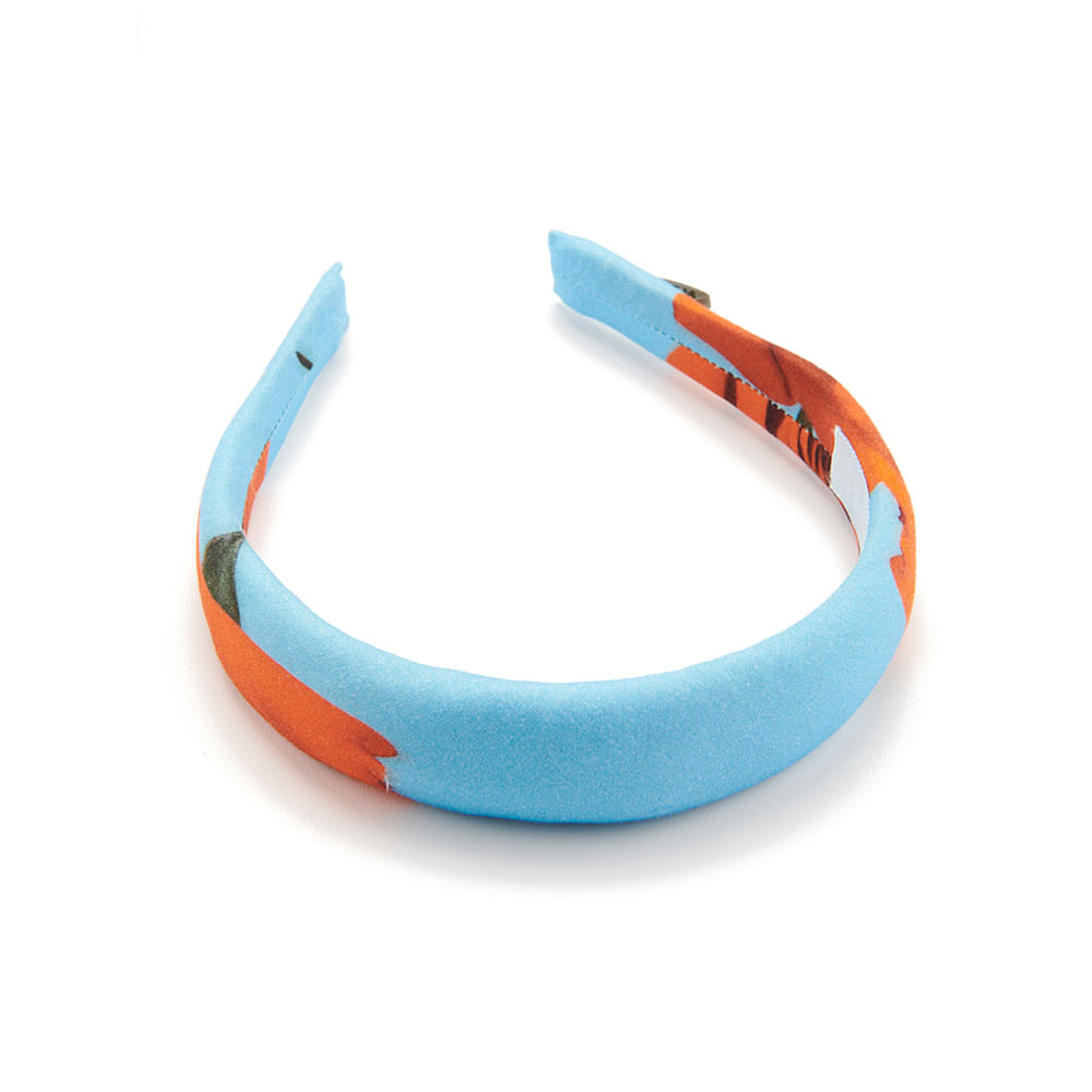 Tiara Infantil Rosas Azul