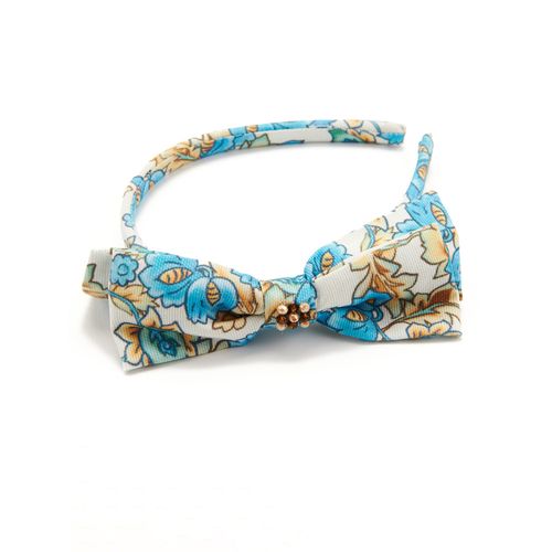 Tiara Infantil Flora Azul