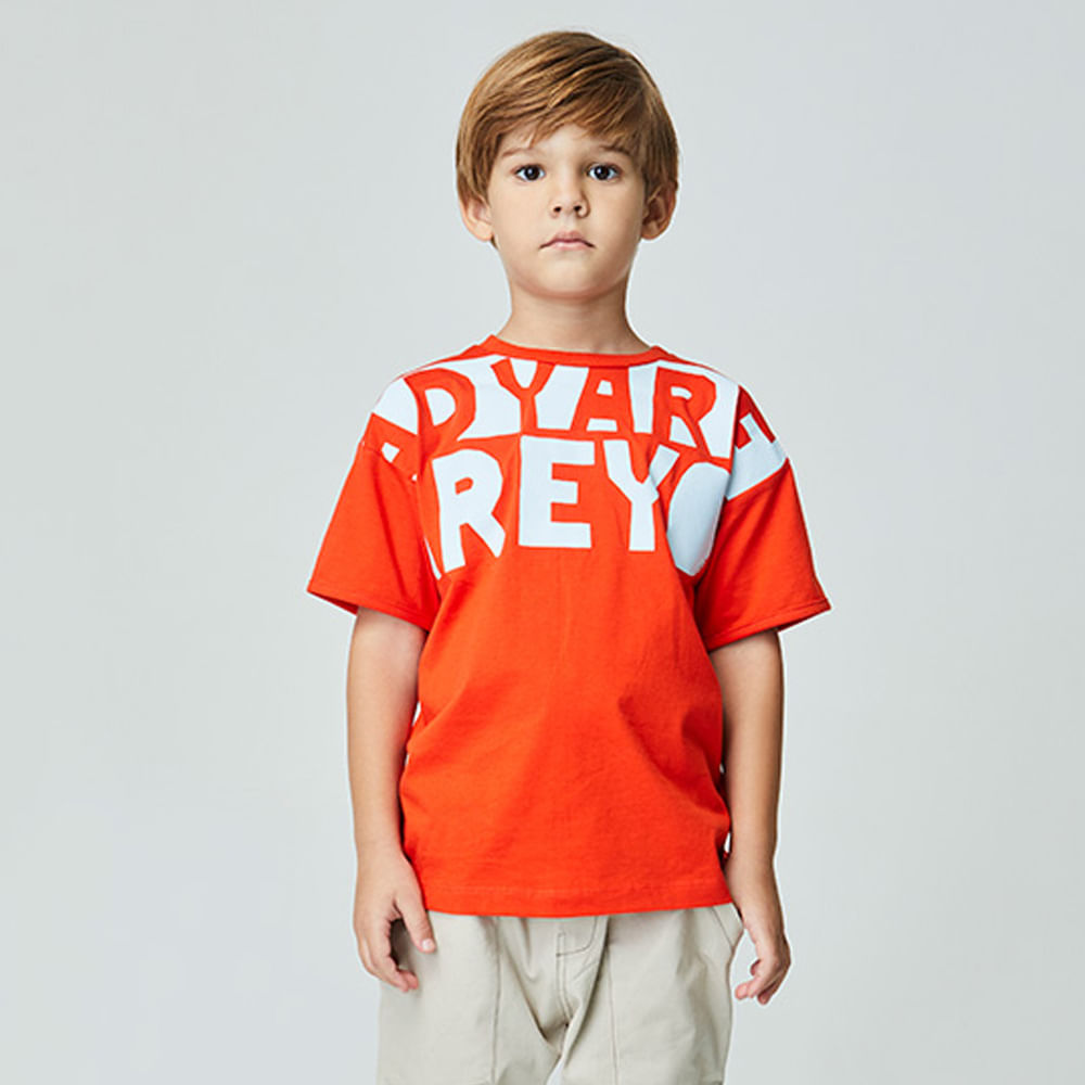 Camiseta Infantil Ready Laranja