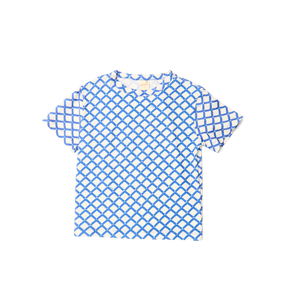 Camiseta Infantil Labirinto Azul