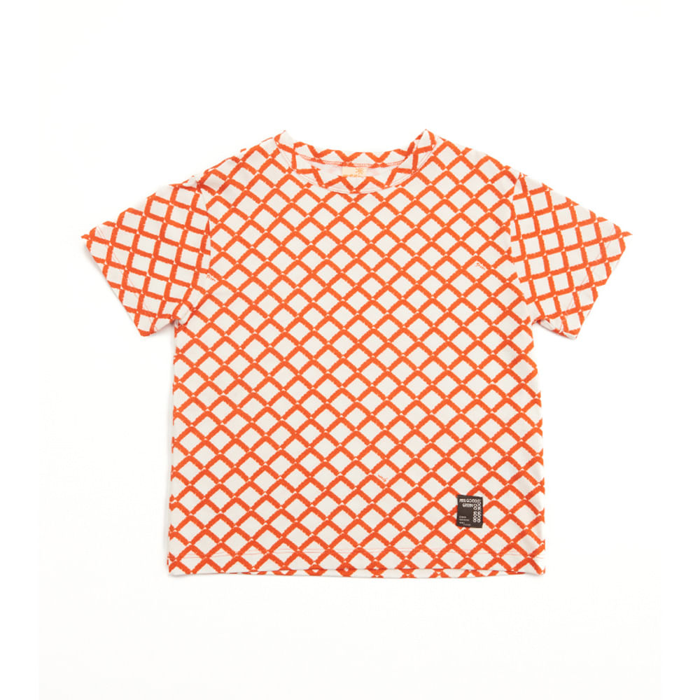 Camiseta Infantil Labirinto Vermelha