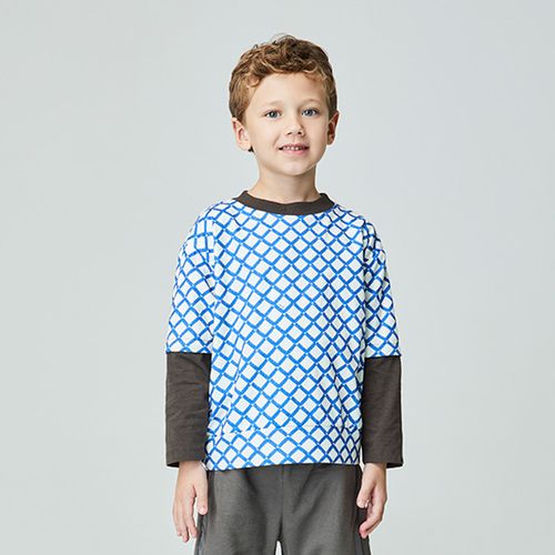 Blusão infantil Labirinto Azul