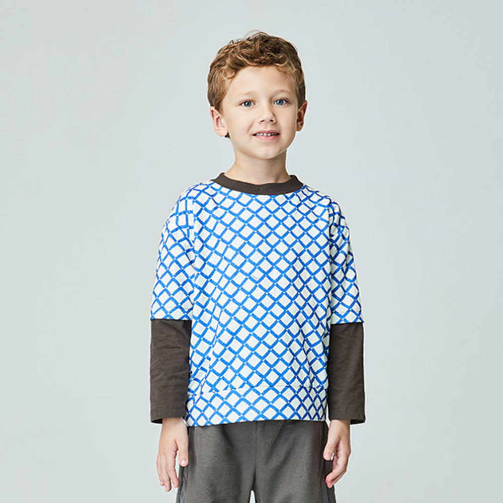 Blusão infantil Labirinto Azul