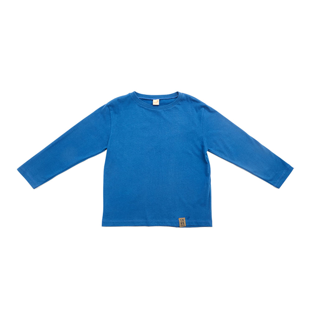 Camiseta Infantil Astral Manga Longa Azul